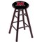 Holland Bar Stool Co Oak Bar Stool, Dark Cherry Finish, Miami (OH) Seat RC30OSDC - alternate 1